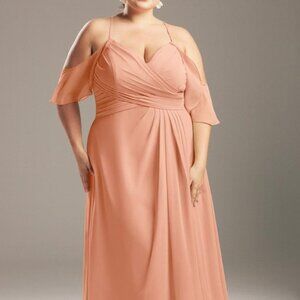 AW Bridal Jennifer Peach Pink Dress